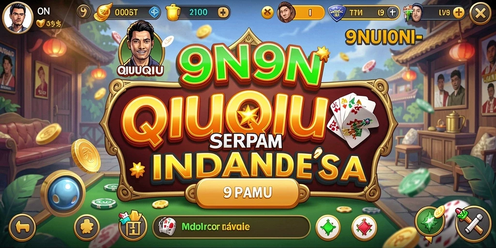 Screenshot menampilkan gameplay seru <strong>9N9N</strong> selama pertandingan QiuQiu.