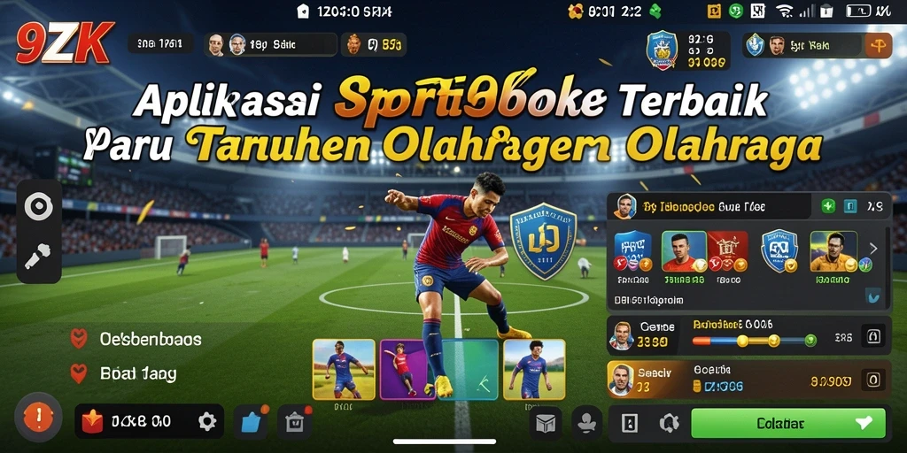 Screenshot utama 9ZK menampilkan aktivitas taruhan olahraga yang seru.