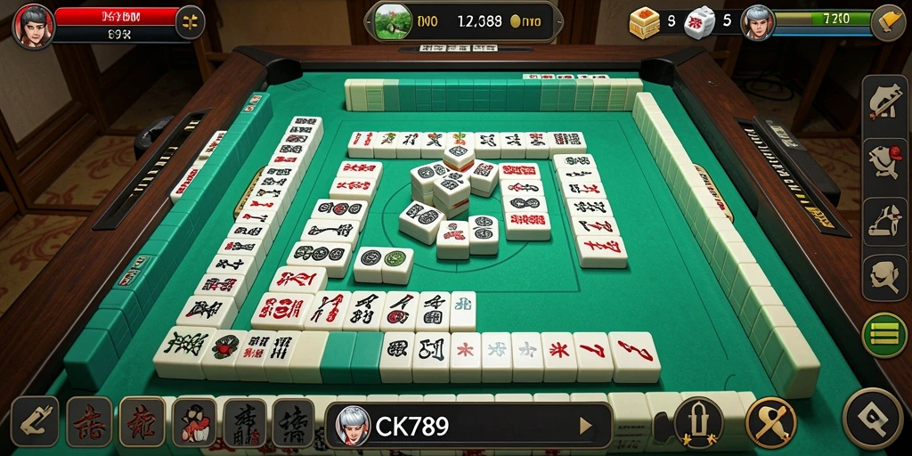 Screenshot CK789 menampilkan gameplay Mahjong yang seru dan menantang.