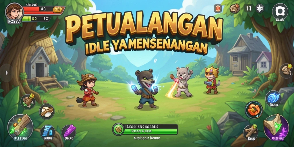 Menampilkan gameplay Idle yang seru dan santai dengan grafis menarik.