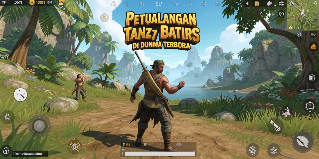 Screenshot gameplay ID678 menampilkan dunia terbuka yang luas dan dinamis.