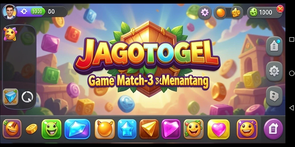 Tampilan menarik dari gameplay JAGOTOGEL dengan kombinasi bola yang cerah.