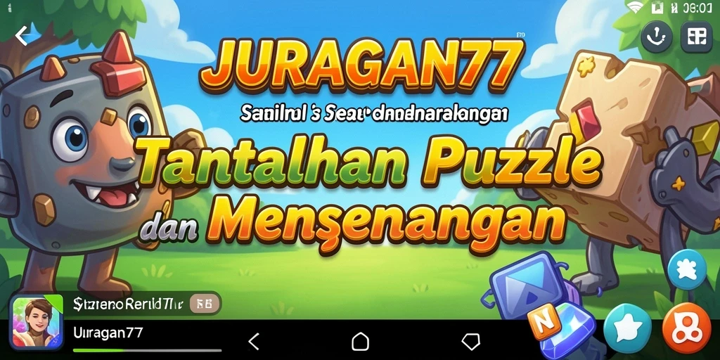 Screenshot gameplay JURAGAN77 menampilkan tantangan Puzzle yang menarik.