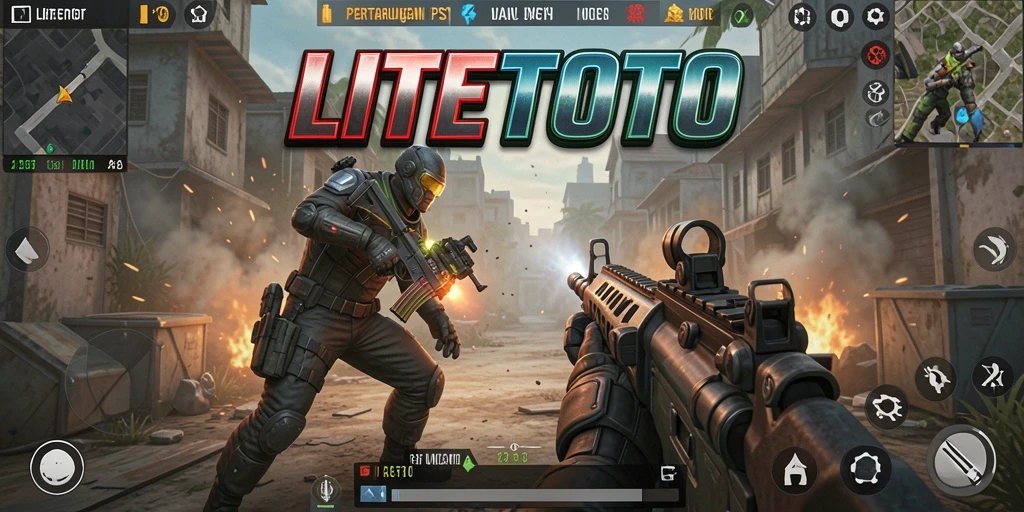 Screenshot gameplay LITETOTO yang menunjukkan aksi seru dan intens.