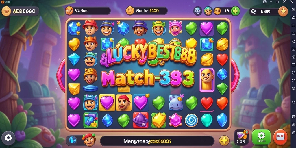 Tampilkan gameplay menakjubkan dari LUCKYBEST88 dalam aksi Match-3.