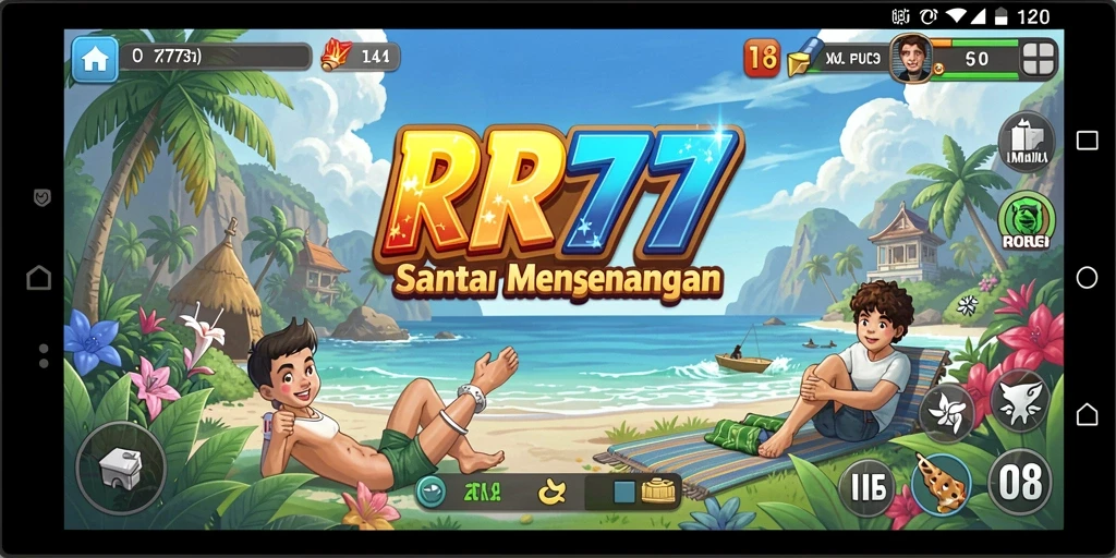 Tampilan gameplay RR777 yang penuh warna dan menarik.
