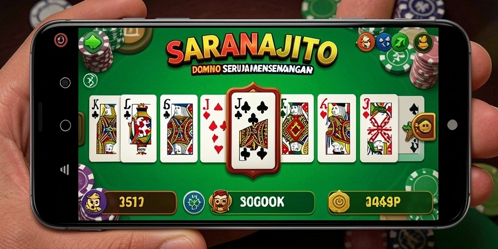 Tampilan gameplay seru di SARANAJITU dengan teman-teman.