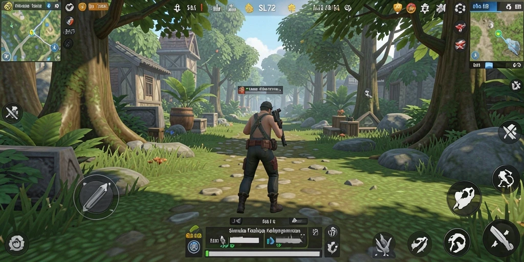Tampilan menarik dari gameplay SL72 yang menampilkan simulasi kehidupan.