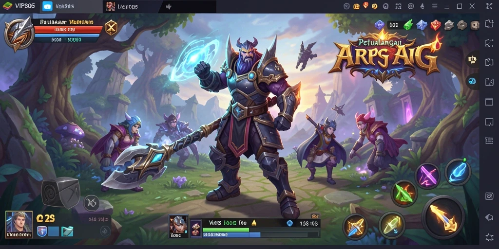 Tangkapan layar menunjukkan aksi seru dalam gameplay ARPG VIP805.
